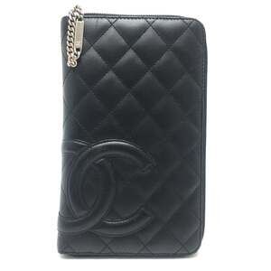 CHANEL Black Leather Wallet